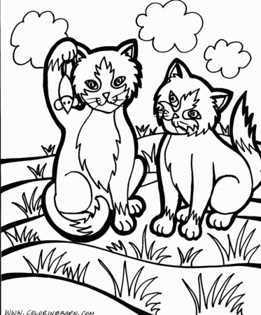 Printable Kitten Coloring Pages Coloring Book Area Best Source 