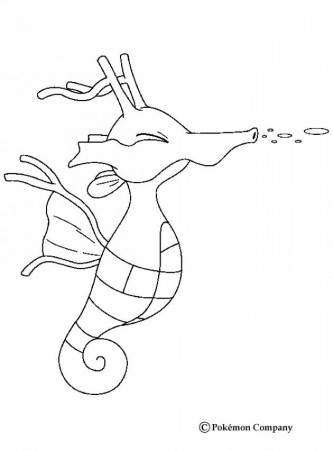 WATER POKEMON coloring pages - Horsea