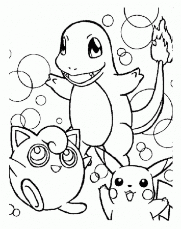 electric pokemon coloring pages pikachu and friends - Quoteko.com