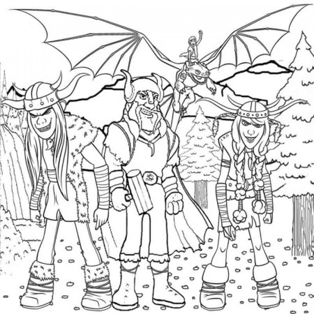 How To Train Your Dragon Coloring Pages