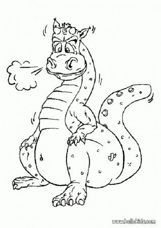 DRAGON Coloring Pages Scary Dragon 203839 Scary Dragon Coloring Pages