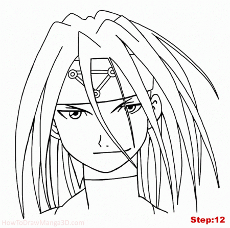How to draw Envy from Fullmetal Alchemist | how to draw manga 3d