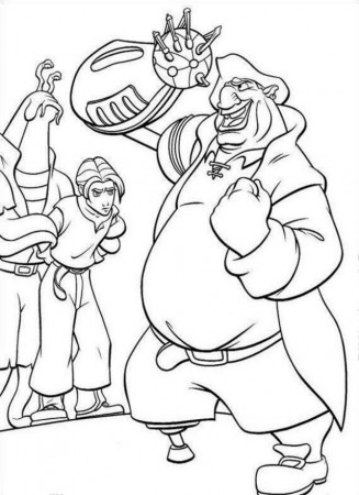 Treasure Planet Ugly Fat Pirate Coloring Page Coloringplus 257892 