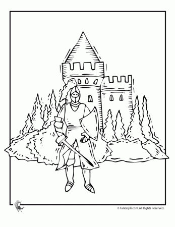 Knight & Castle | Coloring Pages.. for kids! :D