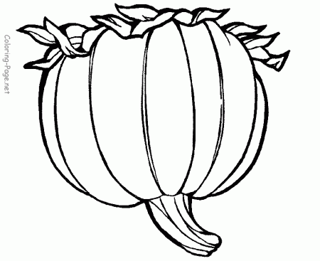 Thanksgiving Coloring Pages - Pumpkin 3