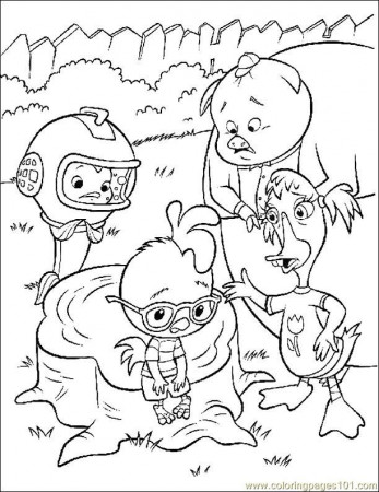 Coloring Pages 001 Chicken Little 65 (Cartoons > Chicken Little 