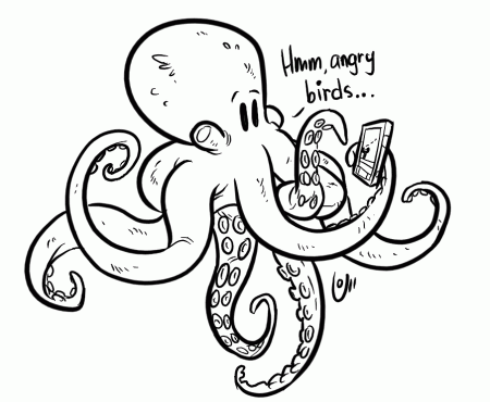 ctopus crowns Colouring Pages