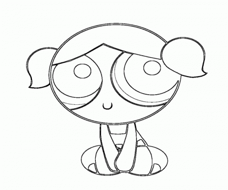 Powerpuff Girls Coloring Pages Bubbles