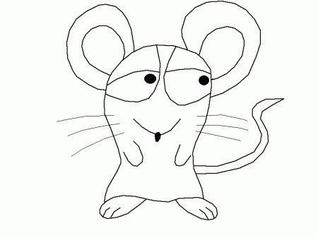 Cartoon Mouse lineart MS Paint by Harry-Potter-Addict on deviantART