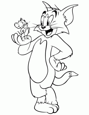 Tom And Jerry Cartoon Coloring Page | Free Printable Coloring Pages