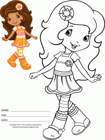 Strawberry Shortcake Printable Coloring Pages - Free Printable 