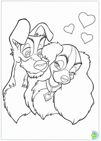 Lady And The Tramp Coloring Pages | Coloring Pages