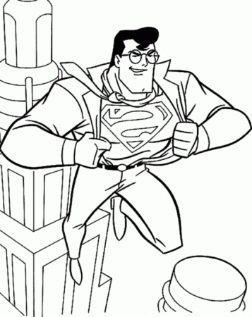 Clark Kent Superman Coloring Pages for kids | Great Coloring Pages
