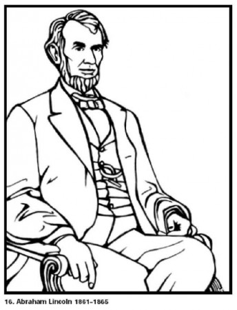 Abraham Lincoln Coloring Page | Coloring Pages