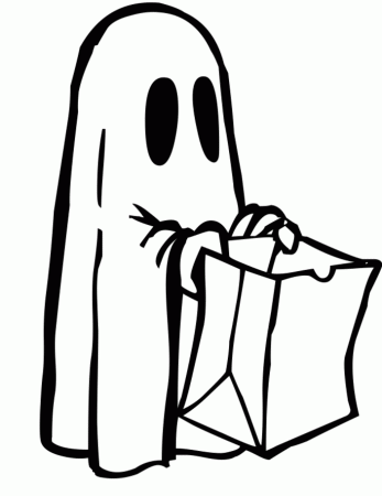 ghost sheet Colouring Pages