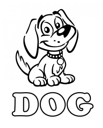 Dog - Free Printable Coloring Pages