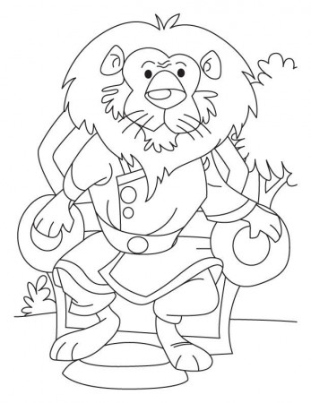 King of jungle coloring pages | Download Free King of jungle 
