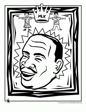 photo archive: martin luther king coloring