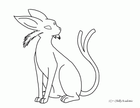Lord of Eevee lineart by Effier-