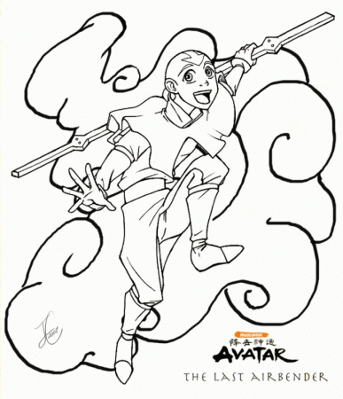 Aang Coloring Pages | 99coloring.com