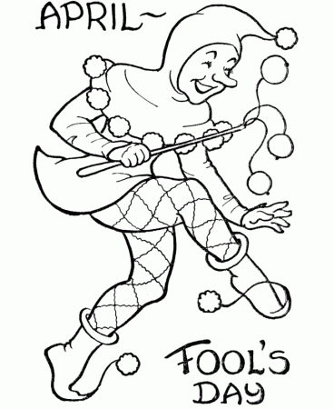 April Fool Coloring Page For Kids 4