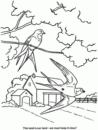 Spring Coloring Page | COLORING WS
