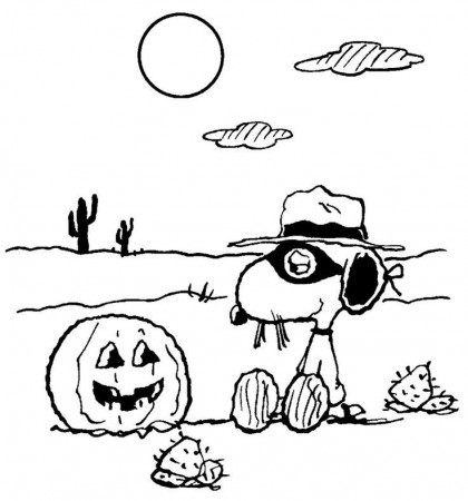 Free Snoopy Thanksgiving Coloring Pages | Techniks Arts
