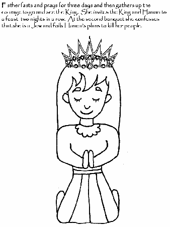 bible coloring pages of esther