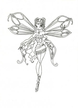 New Winx Club Enchantix Layla Coloring Page By Winxmagic Dtfd 