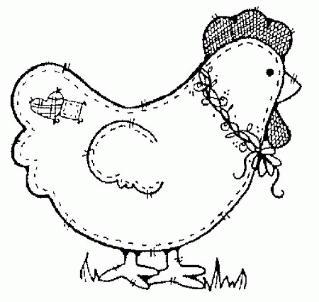 Chicken Coloring Pages 9 | Free Printable Coloring Pages 