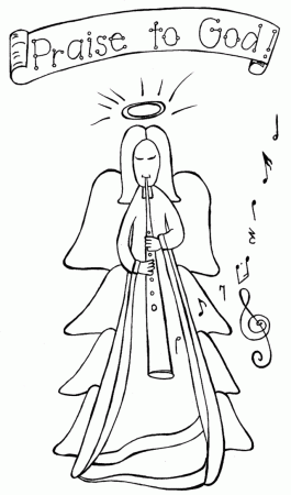 Disney Characters Christmas Coloring Pages Christmas Angel 178857 