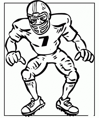 Super Bowl Player Number 7 Coloring Pages - Super Bowl Coloring 