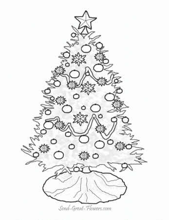 Gorgeous christmas tree coloring pages for adults photograph :Kids 