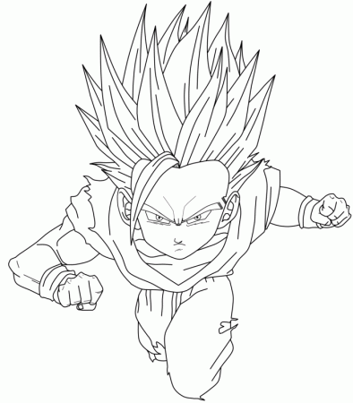 gohan and cell Colouring Pages (page 2)