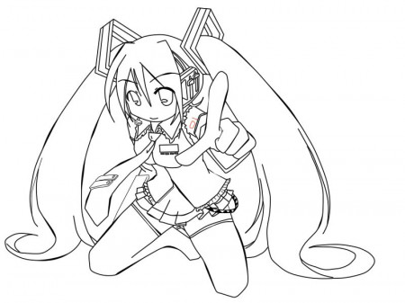 vocaloid coloring pages | Colouring Pages Free