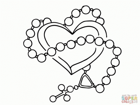 Pin Images Of Rosary Coloring Pages And Catholic Videos Wallpaper 