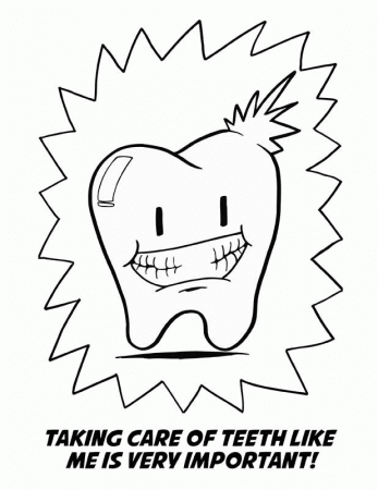 Caring for Teeth Coloring Book