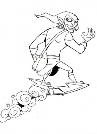 Green Goblin Coloring Page Free Coloring Pages Free Printable 