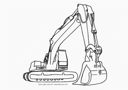 Construction Equipment Color Page | Printable Coloring Pages