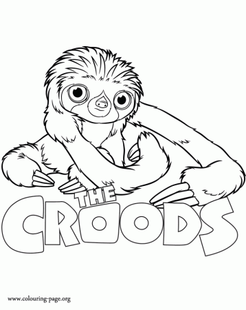 The Croods - Belt coloring page