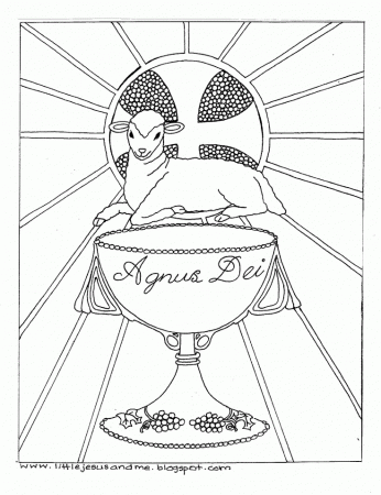 lamb of God coloring page | Easter