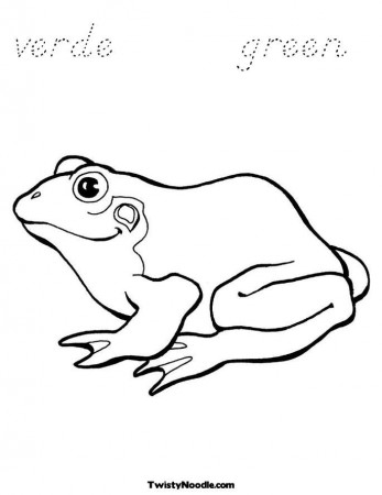 outline pictures of frogs Colouring Pages
