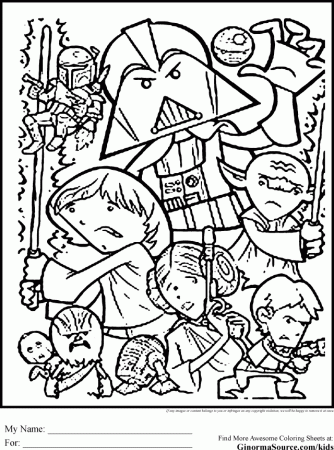 Star Wars Coloring Pages Collage Id 29418 Uncategorized Yoand 