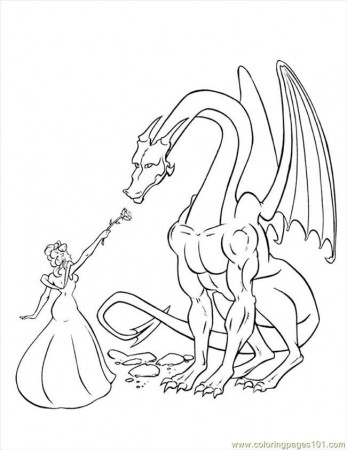 disney dragon Colouring Pages