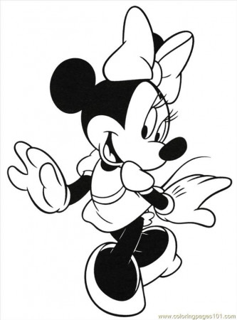 Coloring Pages Minnie Mouse Color Page1(1) (Cartoons > Minnie 