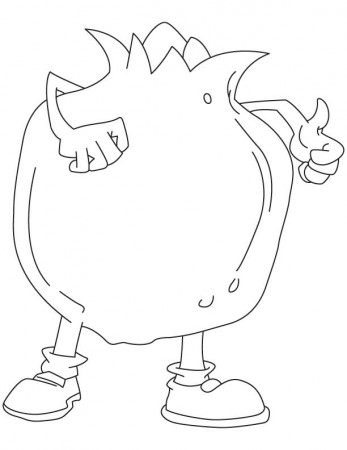Pomogranate Colouring Pages