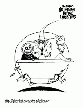 23 The Nightmare Before Christmas Coloring Pages | Free Coloring 