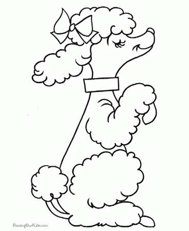 Preschool Coloring Pages Dog | Free Printable Coloring Pages