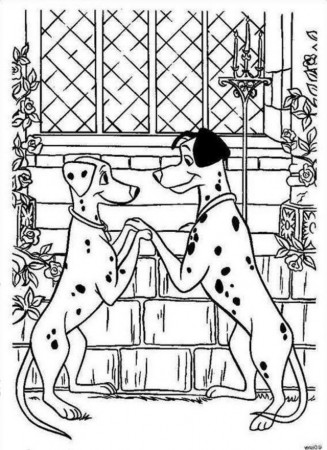 Download Pongo And Perdi Get Married 101 Dalmatians Coloring Pages 