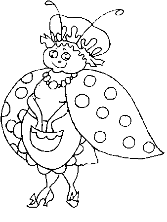 Printable Ladybugs 8 Animals Coloring Pages - Coloringpagebook.com